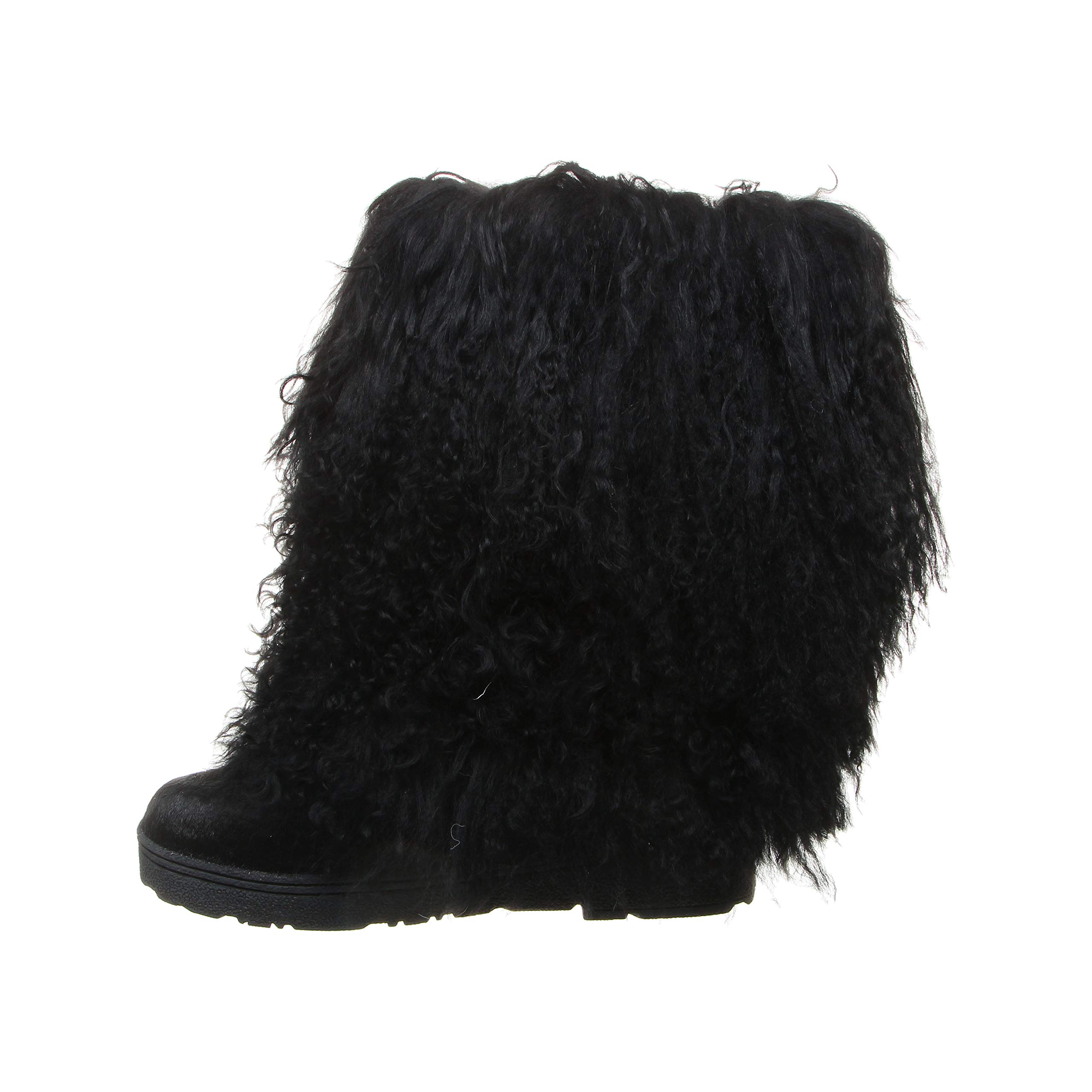 BEARPAW Women's Boetis Winter Boots - Slip On Natural Fur Boots for Women | Warm & Comfortable Snow Boots | Multiple Colors Available | Perfect for Cold Weather, Snow Days & Outdoor Activities