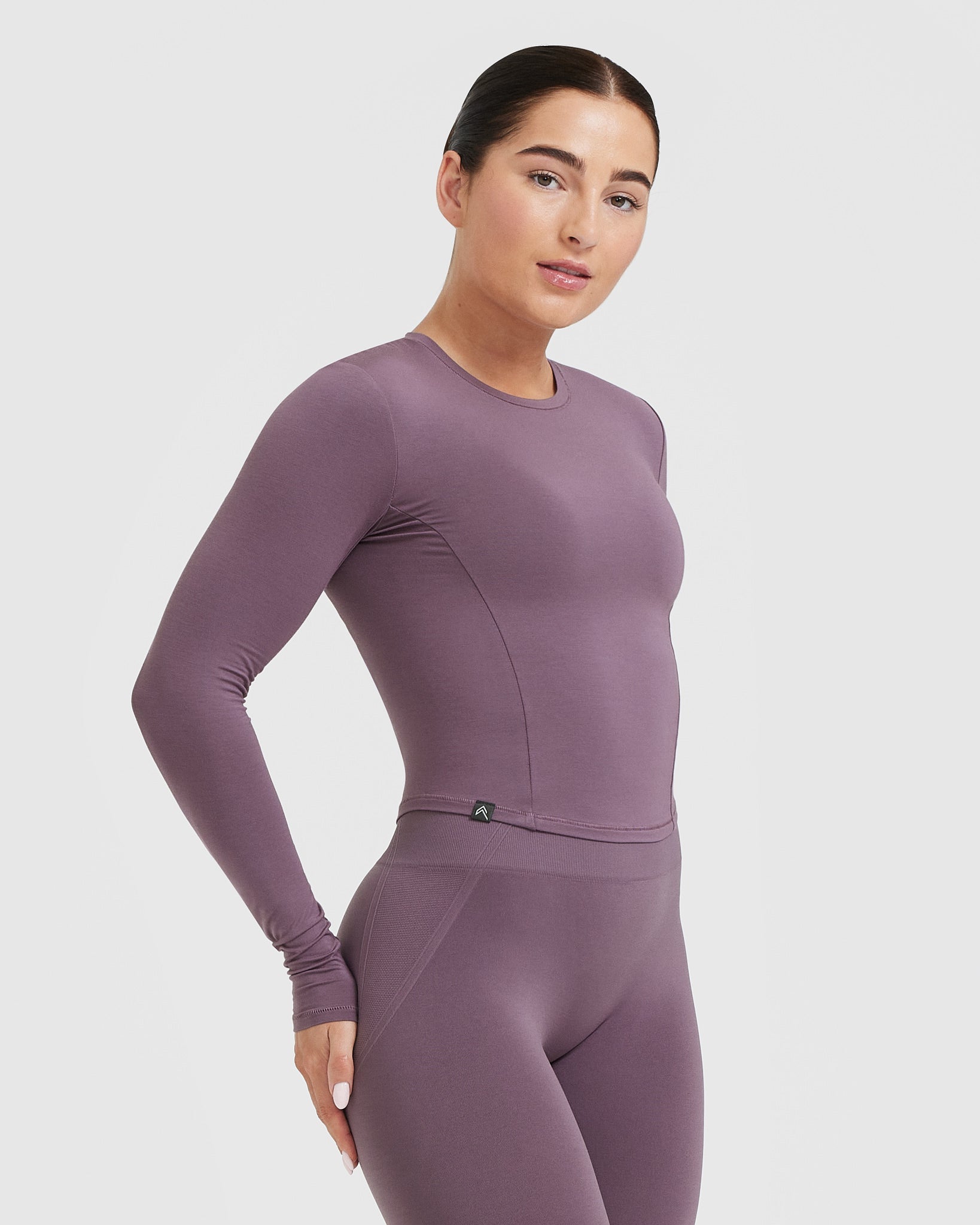 Mellow™ Soft Mid Long Sleeve Top for Women - Vintage Purple Casual Blouse | Perfect for Everyday Wear, Office Outfits & Date Nights