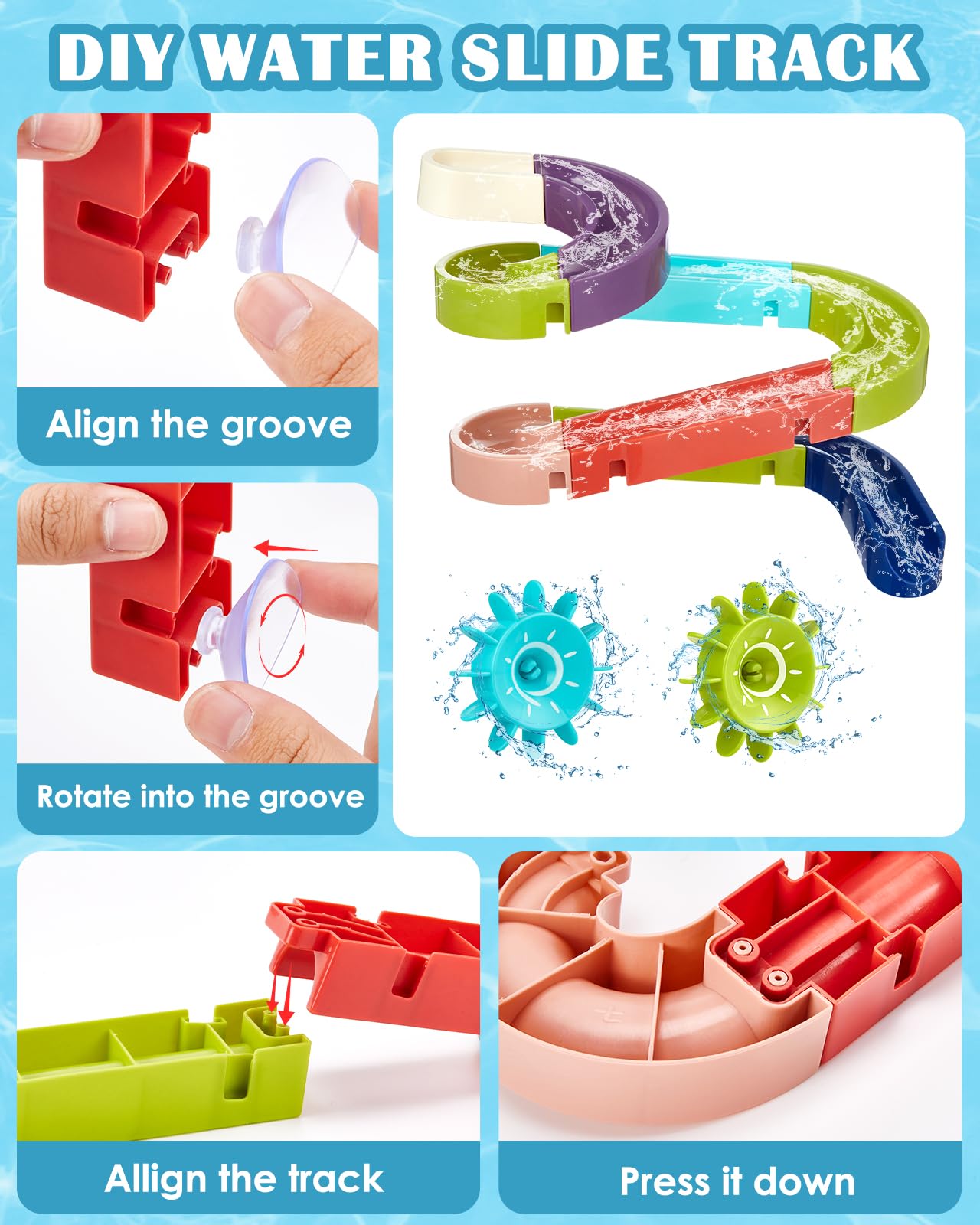 Lictin Baby Bath Toys for Toddlers - Fun Shower & Fishing Game for Kids - Perfect Gift for Baby Boy & Girl