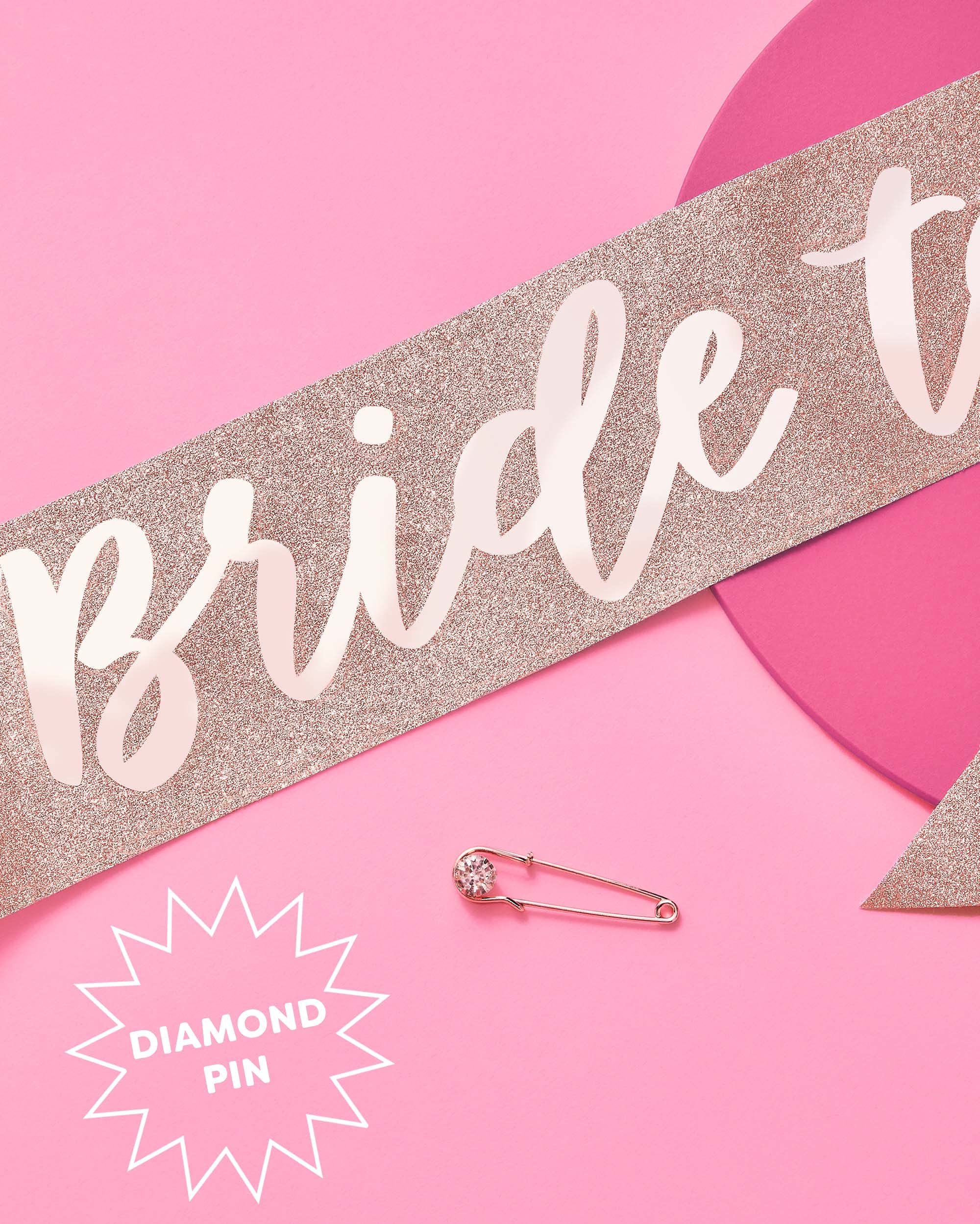 Fetti Rose Gold Glitter Bachelorette Party Sash - Bride To Be | Bachelorette Party Decorations, Bridal Shower Gift for Bride | Perfect for Bachelorette Parties, Wedding Showers & Bridal Celebrations