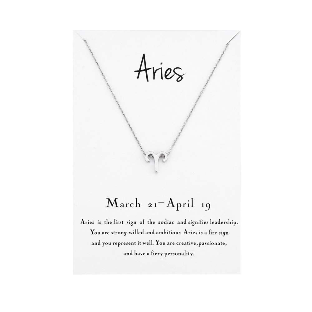 Zodiac Necklace for Women - Personalized Horoscope Constellation Pendant Jewelry - Perfect Astrology Birthday Gift for Her - Ideal for Daily Wear, Special Occasions & Spiritual Connection
