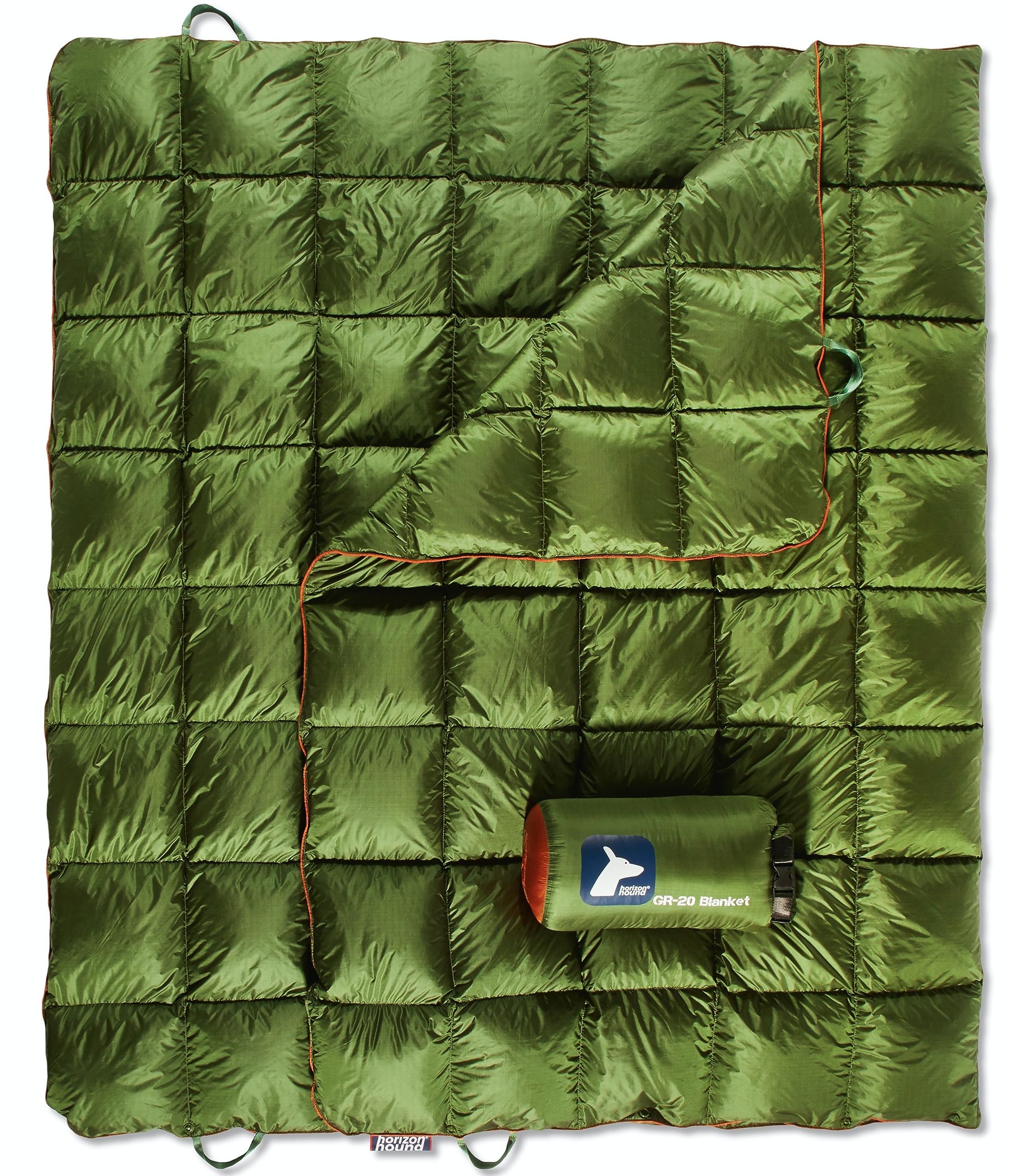 Horizon Hound Down Camping Blanket - Lightweight Insulated Outdoor Travel Quilt for Camping, Hiking, Picnics & Festivals | Water Resistant, Packable & Warm | Perfect for Backpacking, Beach Trips & Stadium Events