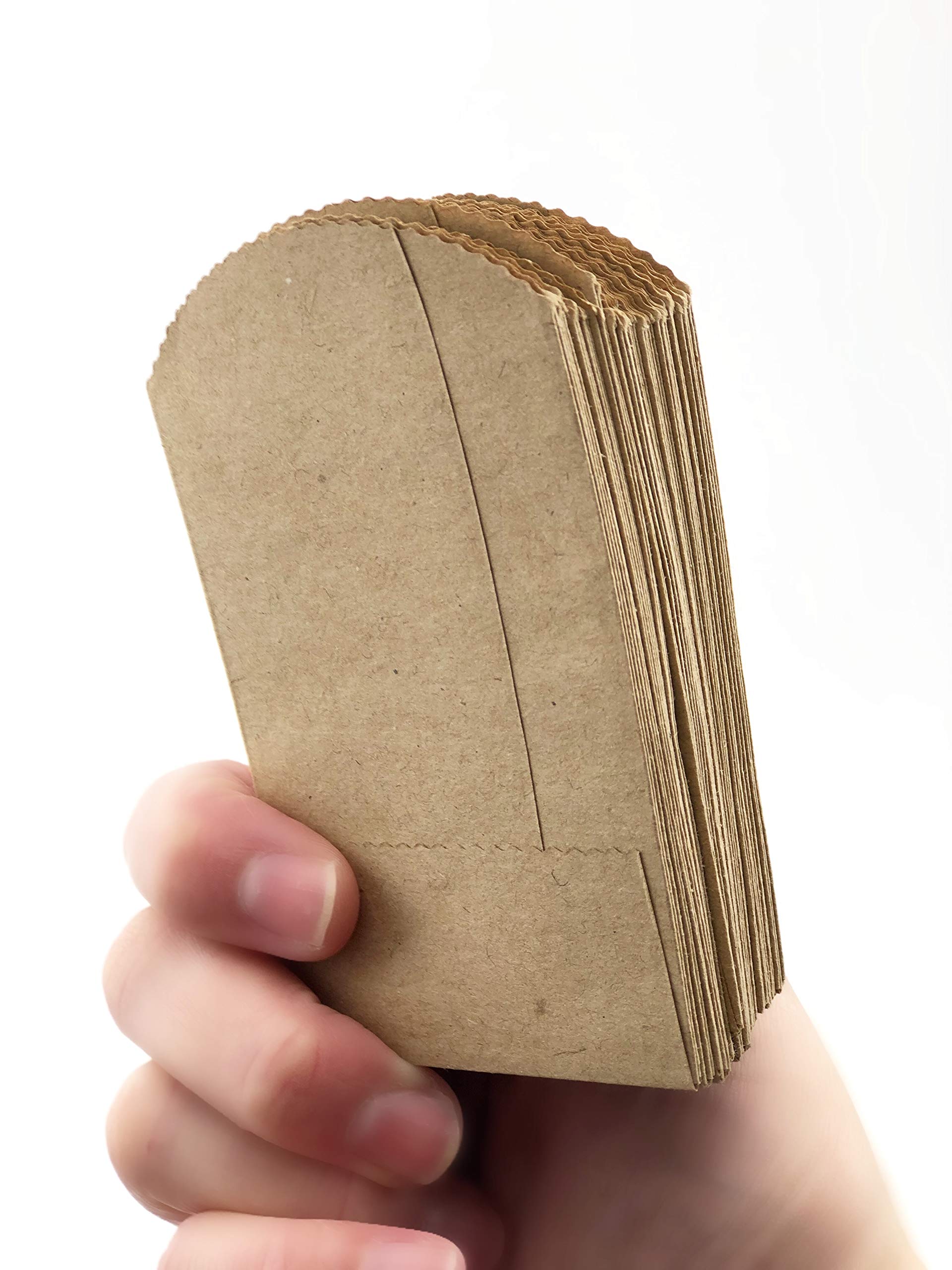 50 Mini Kraft Paper Bags 4x2.5 Inches - Eco-Friendly Small Party Favor Bags for Wedding, Birthday, Baby Shower | DIY Craft Supplies for Gift Wrapping, Candy, Jewelry & Favors