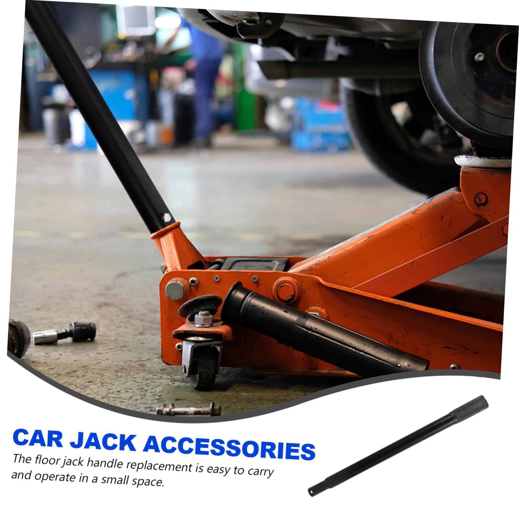 3 Ton Hydraulic Jack Stands & 6 Ton Car Jack Support Rod - Heavy Duty Steel Jack Bar for Car, Trailer & Vehicle Lifting - Perfect for Auto Repair, Maintenance & Emergency Roadside Assistance