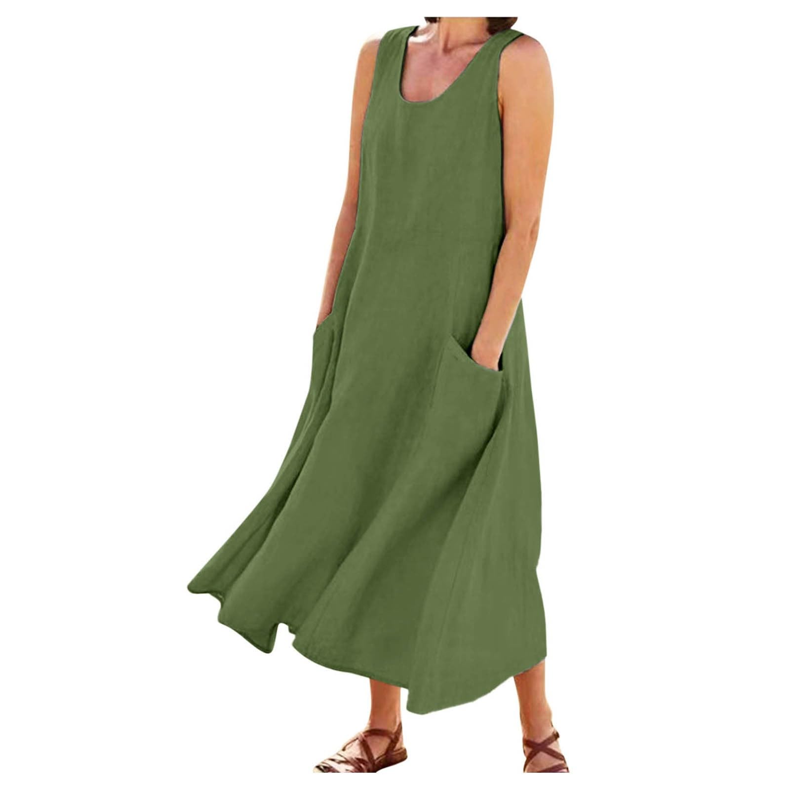 2024 Women's Casual Cotton Summer Sundress - Loose T-Shirt Style Tropical Vacation Dress for Spring & Summer | Beach, Travel, Date Night Outfits