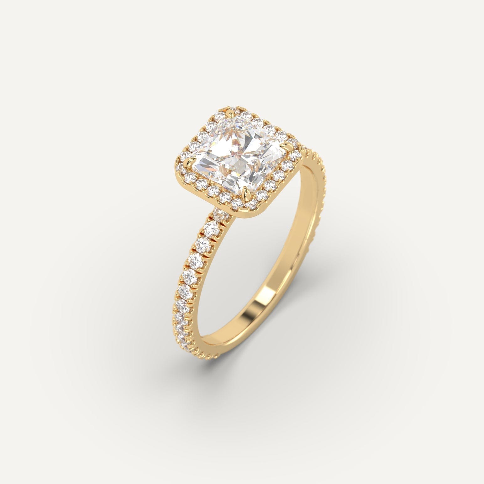 2 Carat Radiant Cut Diamond Engagement Ring for Women - 14K White Gold Wedding Band, Anniversary Gift for Her, Perfect for Proposals & Special Occasions