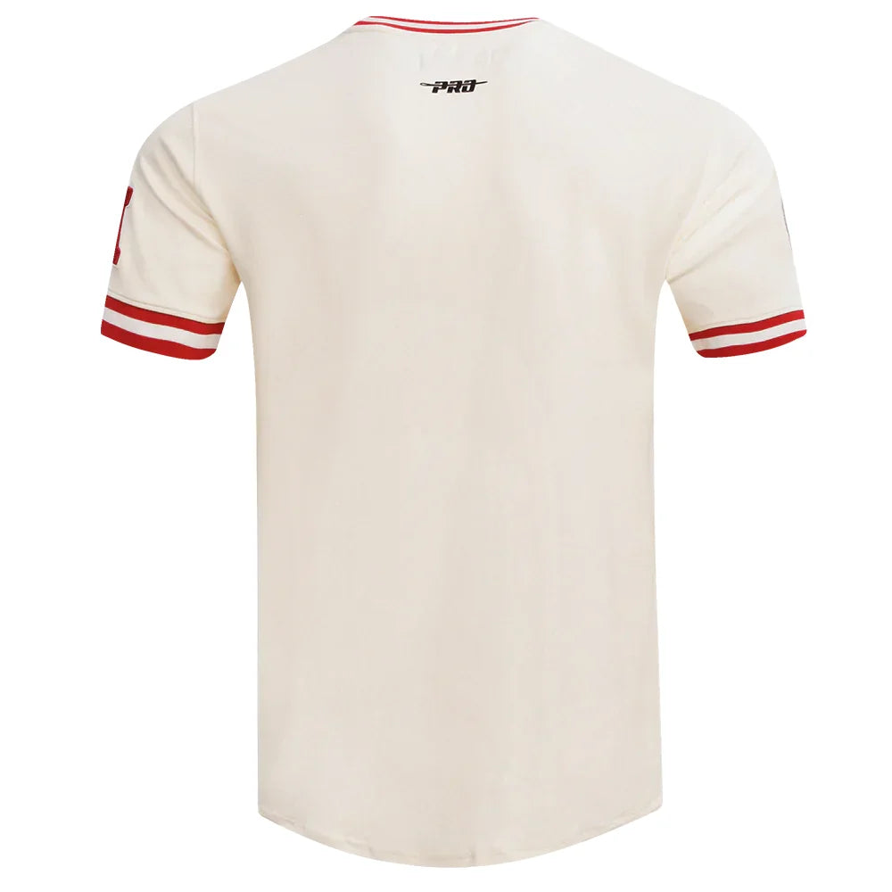 Men's Kansas City Chiefs Retro Chenille Tee Shirt - NFL Vintage Football Fan Jersey for Game Day & Casual Wear