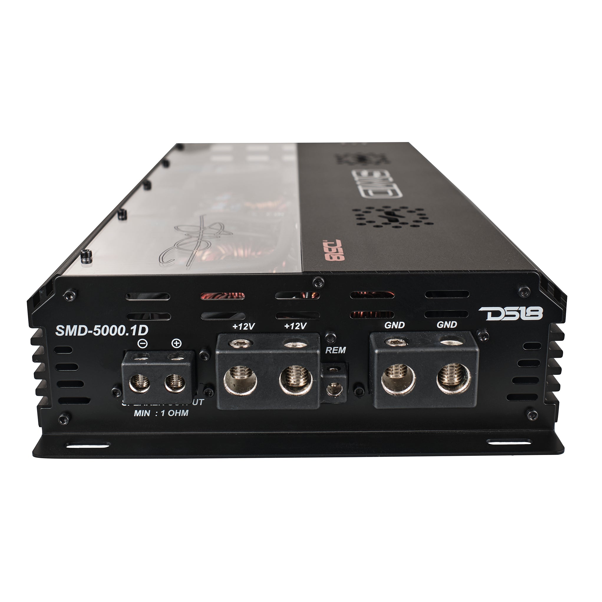 5000W RMS SMD Monoblock Amplifier with VM 1 Voltmeter & Digital LED Lights - Car Audio Power for Subwoofers & Bass Systems | Steve Meade Designs