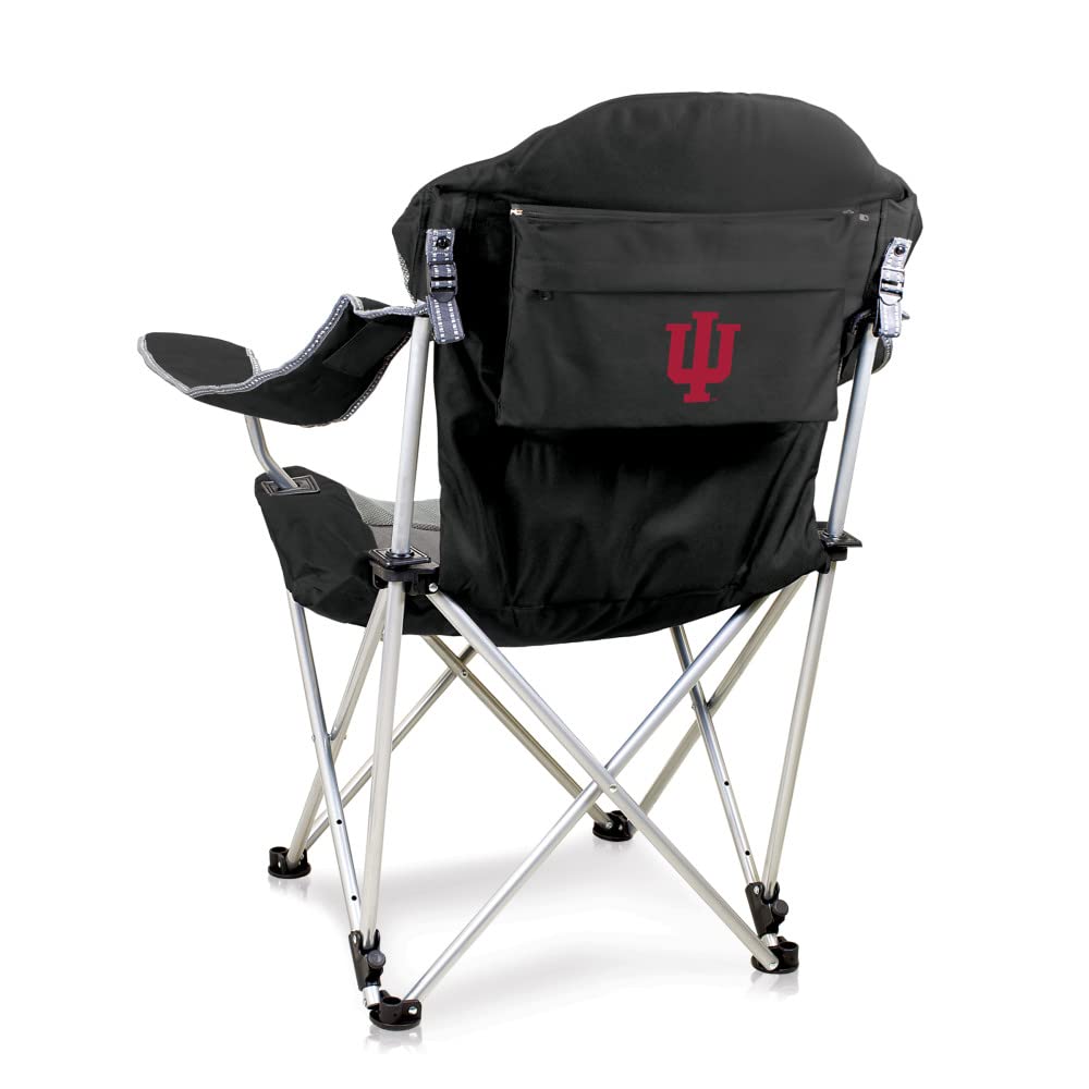 PICNIC TIME NCAA Arkansas Razorbacks Reclining Camping Chair - Portable Folding Beach Chair for Adults with Carry Bag - Perfect for Tailgating, Camping, Beach & Outdoor Events