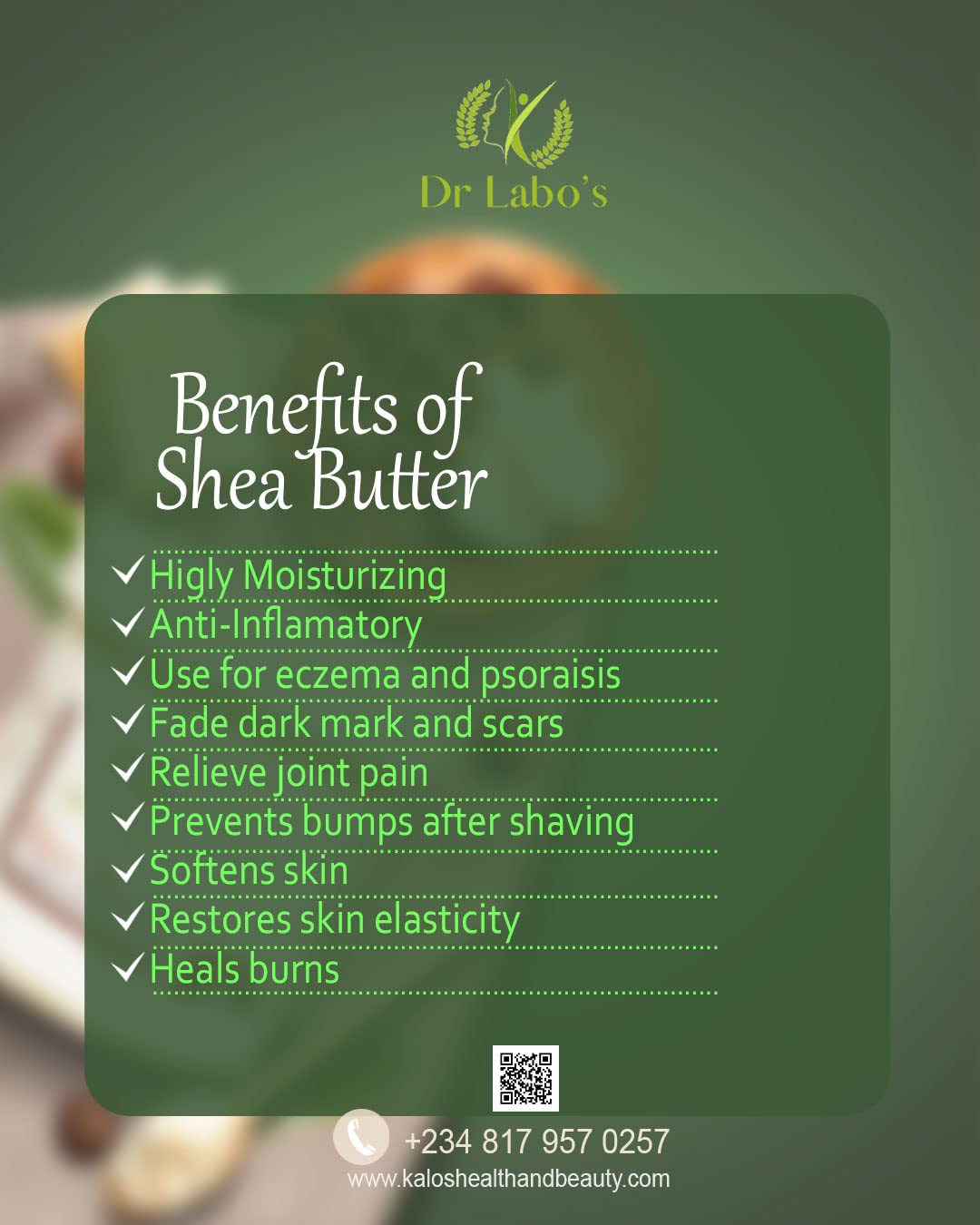 DR LABO'S Whipped Shea Butter with Essential Oils - 100% Raw Unrefined African Shea Butter for Skin, Hair & Nails Care - Deep Moisturizing & Nourishing Treatment for Dry Skin, Natural Hair Growth & Cuticle Repair - Perfect for Daily Skincare Routine & Spa Treatments