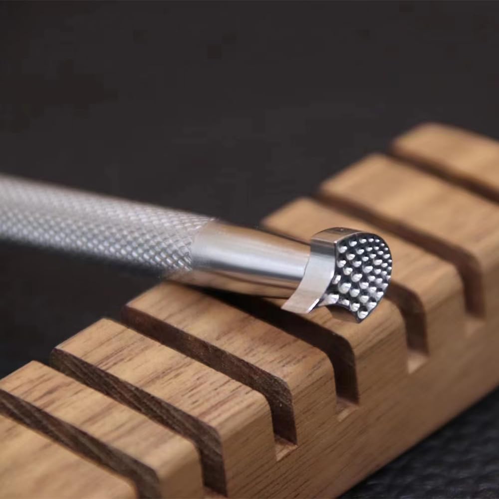 Premium 304 Stainless Steel Leather Stamping Tools - Dragon Scale Design for Leather Crafting, DIY Leather Carving & Embossing | Perfect for Wallets, Belts, Journals & Leather Accessories