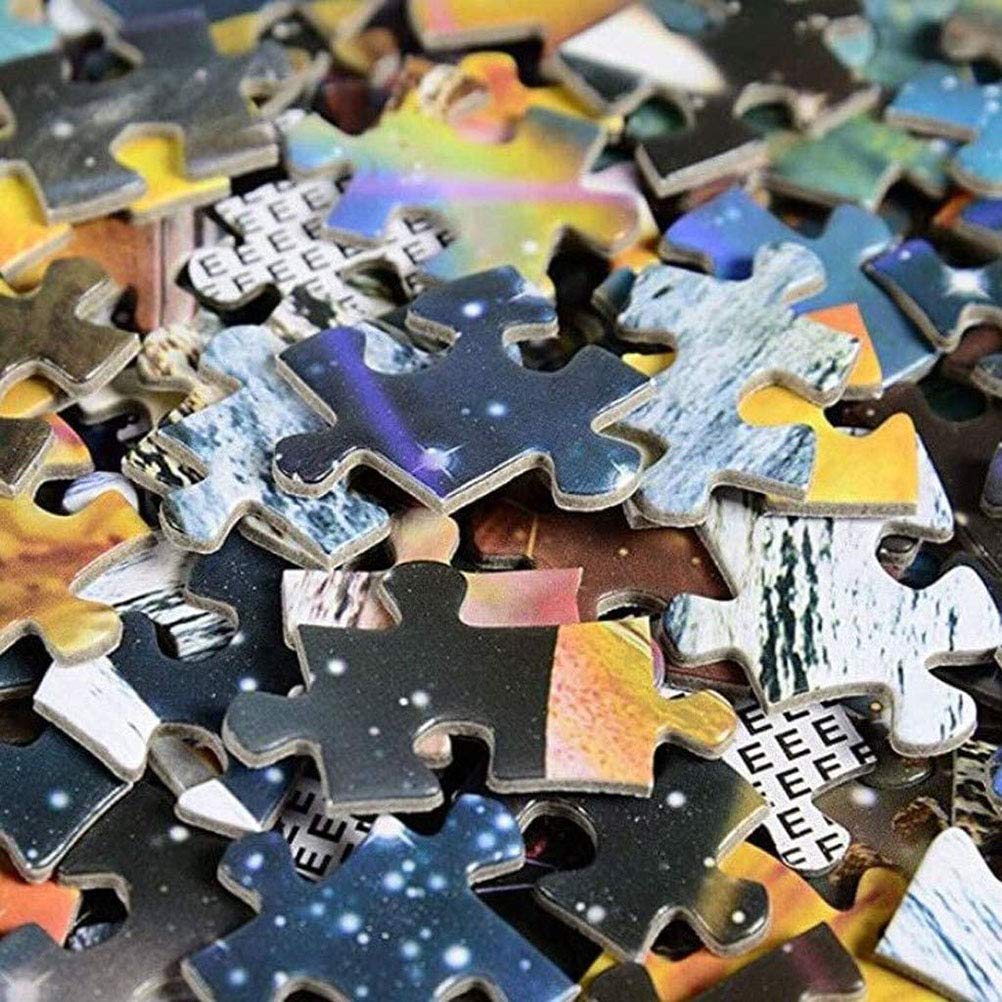 1000 Piece Round Jigsaw Puzzle - Solar System & Planets Educational Toy for Kids & Adults | 18x16x6 Inch Space-Themed Puzzle | Perfect for Family Game Night & STEM Learning