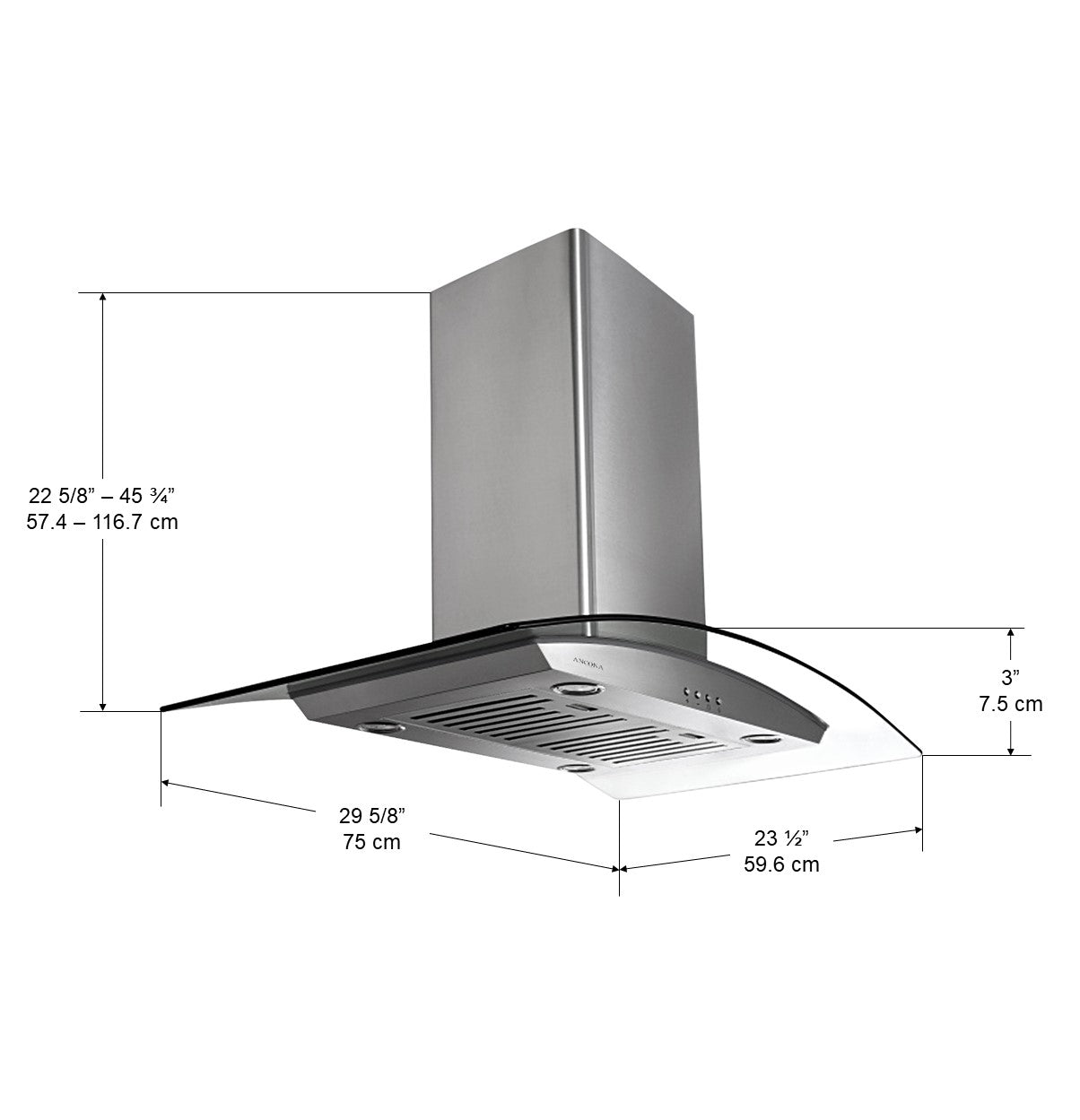 IGCP430 30-Inch 420 CFM Convertible Under Cabinet Range Hood - Stainless Steel Kitchen Vent Hood for Gas & Electric Stoves, Perfect for Home Cooking & Smoke Removal