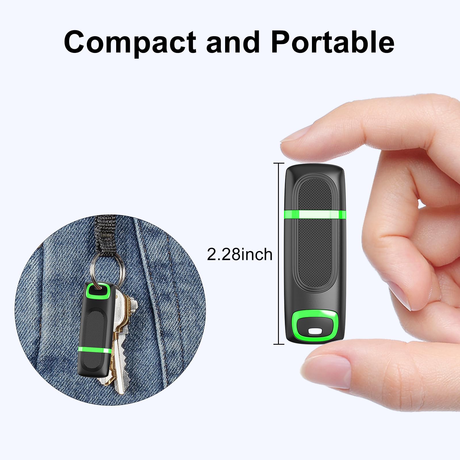10-Pack 32GB USB Flash Drives by KEXIN - USB 2.0 Memory Sticks with LED Light & Protective Cap - Bulk Green Flash Drives for Data Storage, School, Office & Business Use