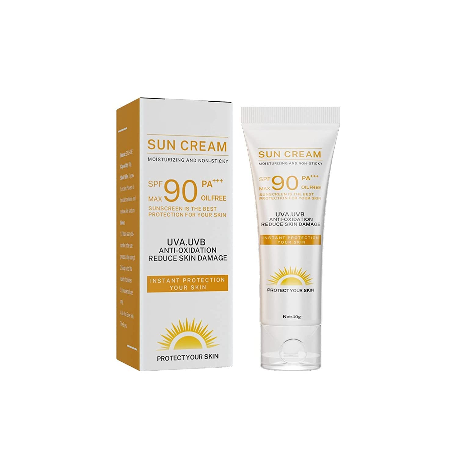 2 in 1 Natural Tinted Mineral Sunscreen Moisturizer for Face SPF 90 - Travel Size Sunscreen, Water Resistant, Lightweight Sun Protection, Ultra SPF90 Gel 56ml | Daily Use & Outdoor Activities