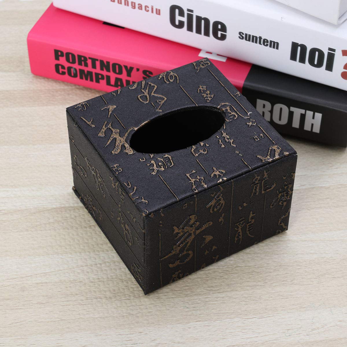 Bamboo Square Tissue Box Holder - Stylish Napkin Dispenser for Home, Office & Restaurant Decor