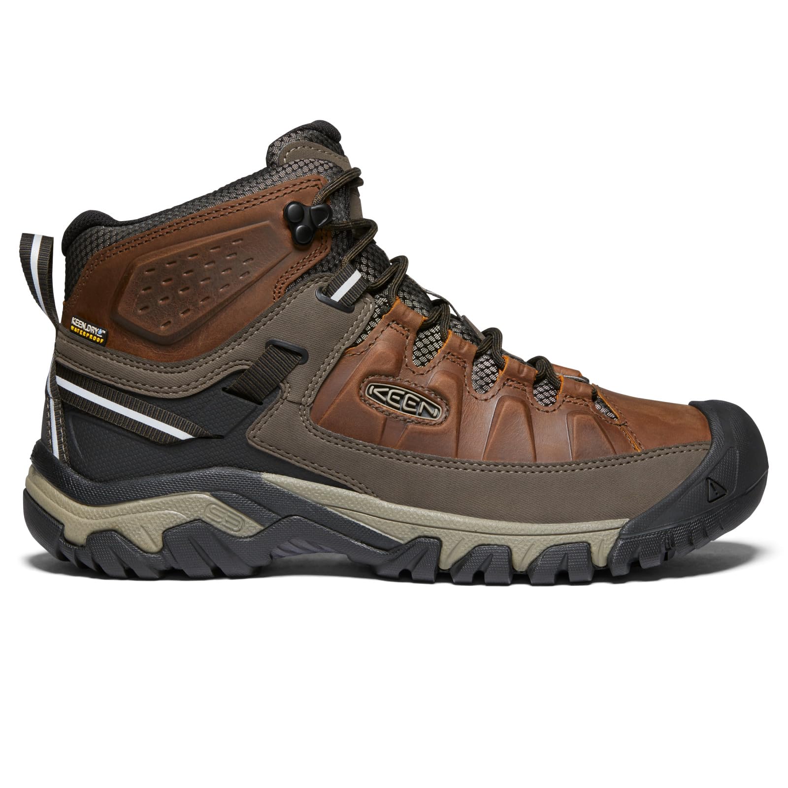 Keen Men's Targhee III Waterproof Mid Hiking Boots - Durable Outdoor Trekking Shoes for Hiking, Camping & Mountain Adventures
