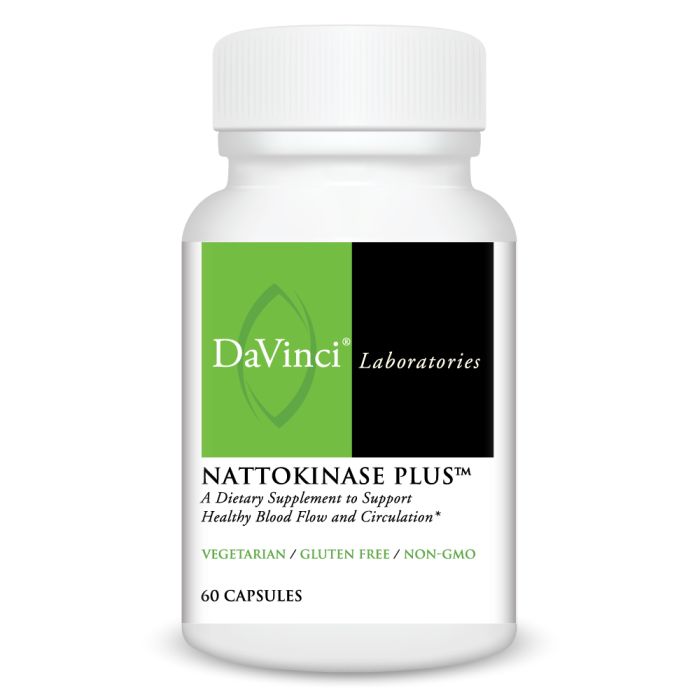 Davinci Labs Nattokinase Plus Supplement - 100mg Nattokinase with Serrapeptase for Heart Health & Circulation Support - Supports Healthy Blood Pressure & Cardiovascular Function - Perfect for Daily Wellness Routine & Active Lifestyle