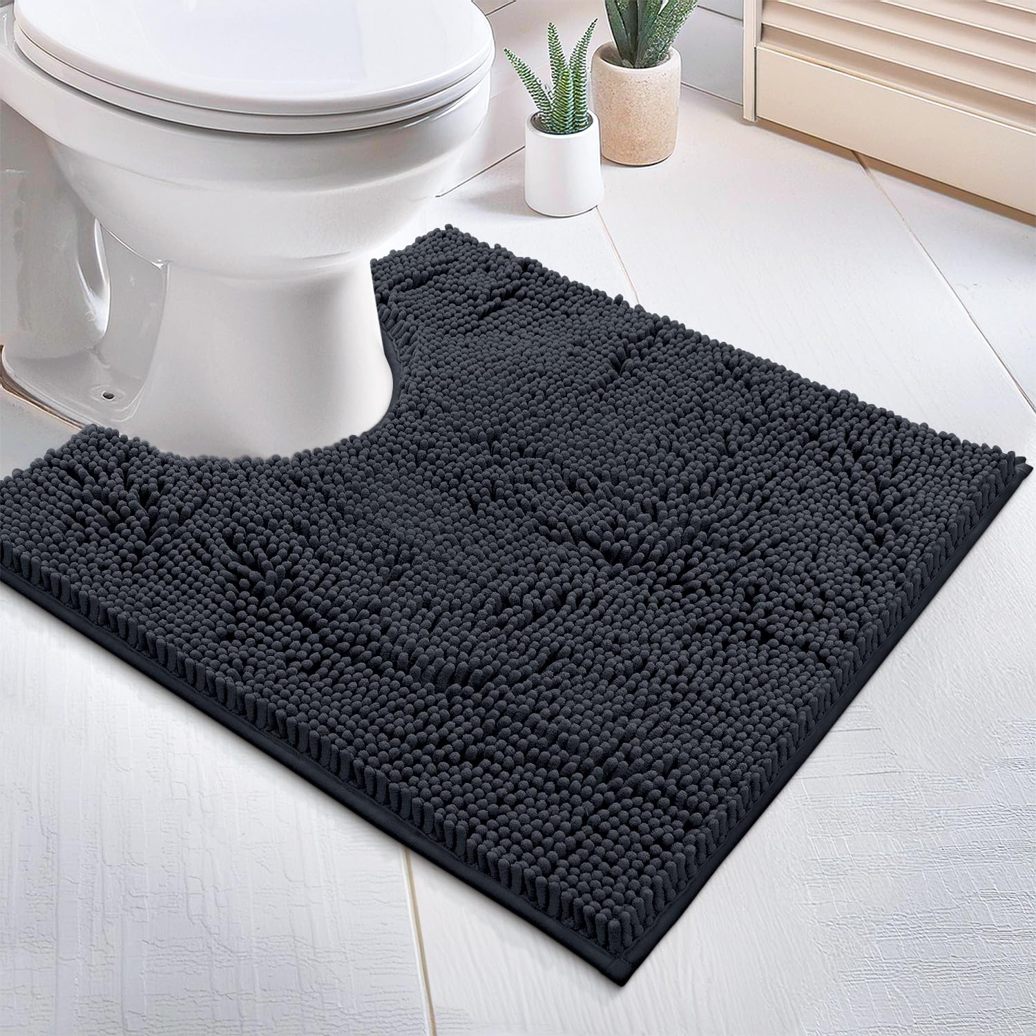 Premium Soft Plush Bath Mat - Ultra Absorbent Chenille Microfiber Shower Rug for Bathroom (20