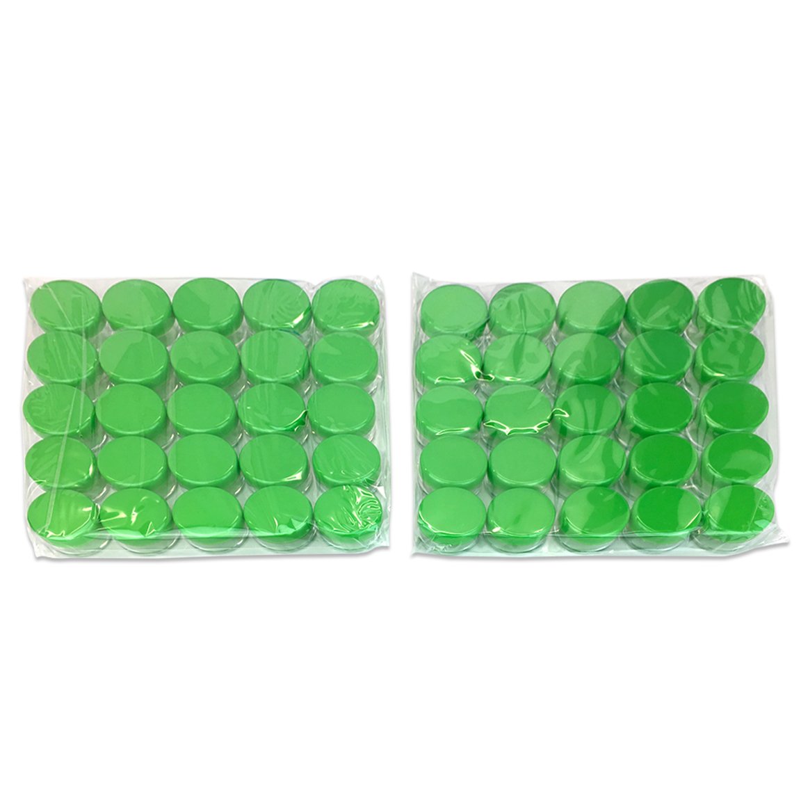 200-Pack 5ml Clear Round Plastic Jars with Green Lids - Perfect for DIY Beauty Products, Skincare Samples, Lip Balms, Creams & Lotions - Ideal for Salves, Toners, Essential Oils & Makeup Storage