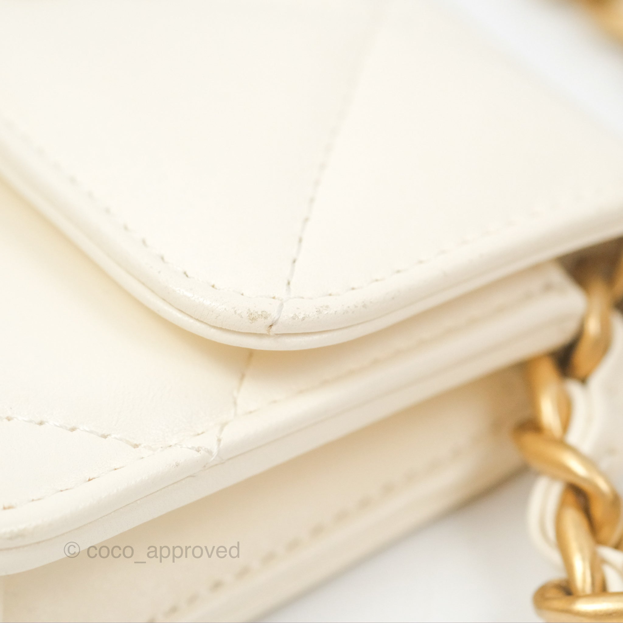 Chanel 19 Flap Bag with Chain - Ivory White Lambskin Leather Crossbody Clutch with Mixed Hardware | Luxury Designer Handbag for Women, Perfect for Evening Parties & Special Occasions
