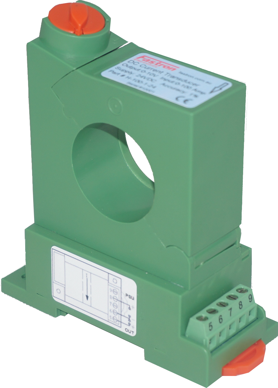BH 10 1 24 Split Core Hall Effect DC Current Sensor Transducer, +/-10A DC Current Measurement, +/-10V Bipolar Output, 31mm Aperture, 24VDC Power Supply - Perfect for Solar Panel Systems, Battery Monitoring, and Industrial Automation