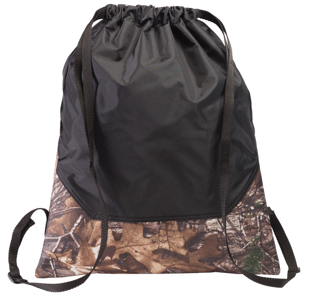NC State Wolfpack Camo Cinch Backpack - Durable & Lightweight for School, Hiking & Outdoor Adventures