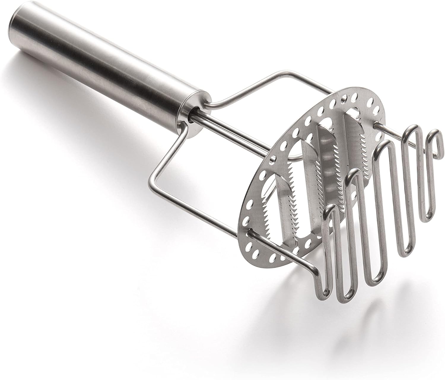 Premium Fox Run 3-Tier Stainless Steel Potato Masher - Perfect for Smooth Mashed Potatoes, Baby Food & Guacamole Prep