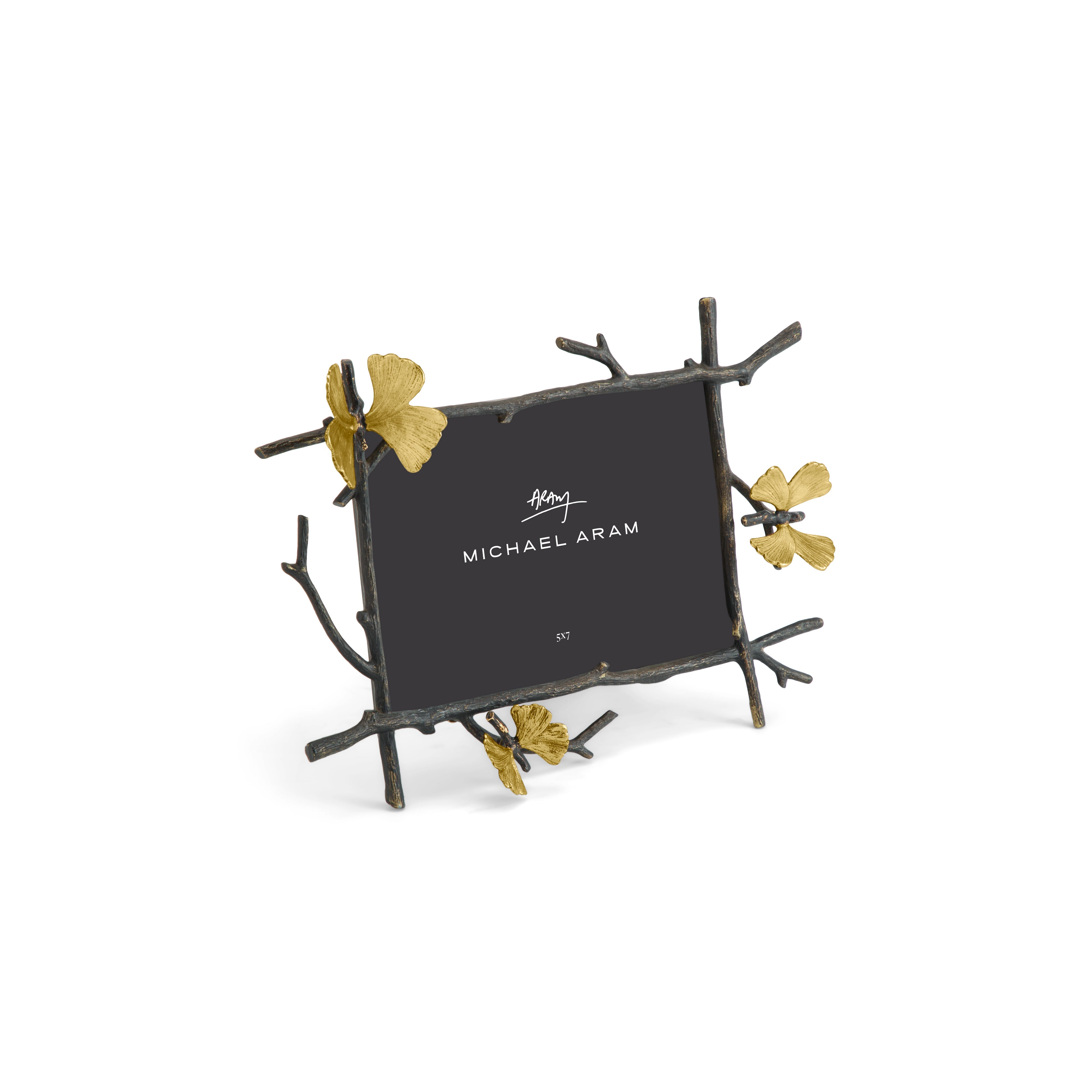 Butterfly Ginkgo Picture Frame - Elegant Home Decor for Wall Art, Photo Display, and Gift Giving - Perfect for Living Room, Bedroom, and Office Decorations