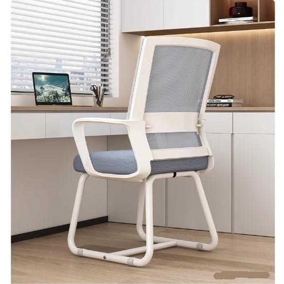 Ergonomic Office Chair with Breathable Mesh Back & Arm Support - Adjustable Height Computer Desk Chair for Adults, Home Office, Conference & Study - Comfortable Black Work Chair for Long Hours