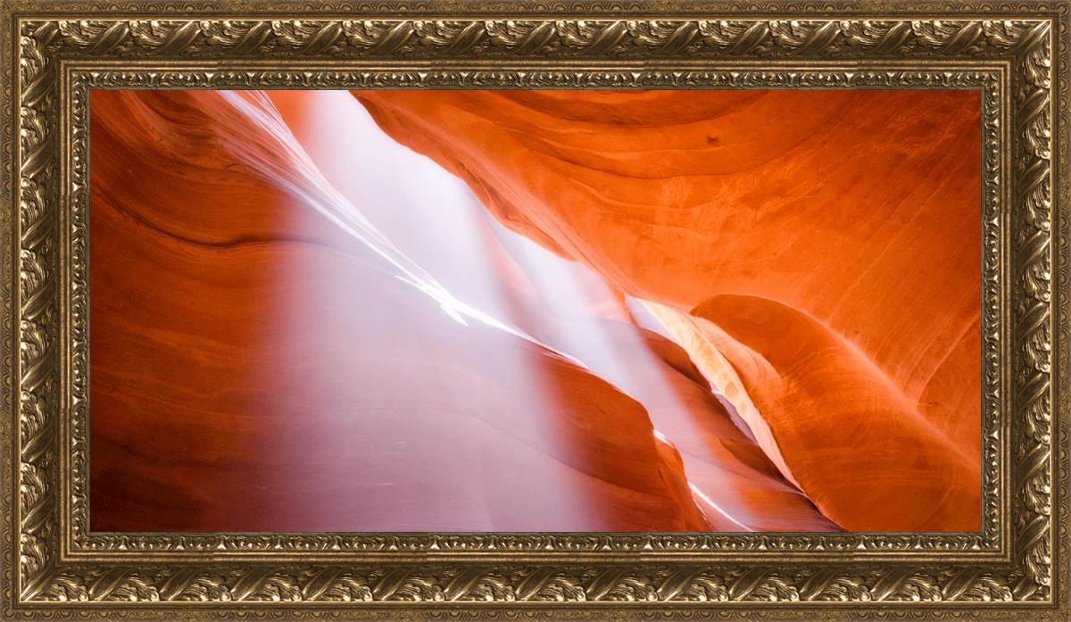 Stunning Antelope Canyon Light Shafts Wall Art - Natural Sunbeam Photography Print for Home & Office Decor - Perfect for Living Rooms, Bedrooms & Workspaces