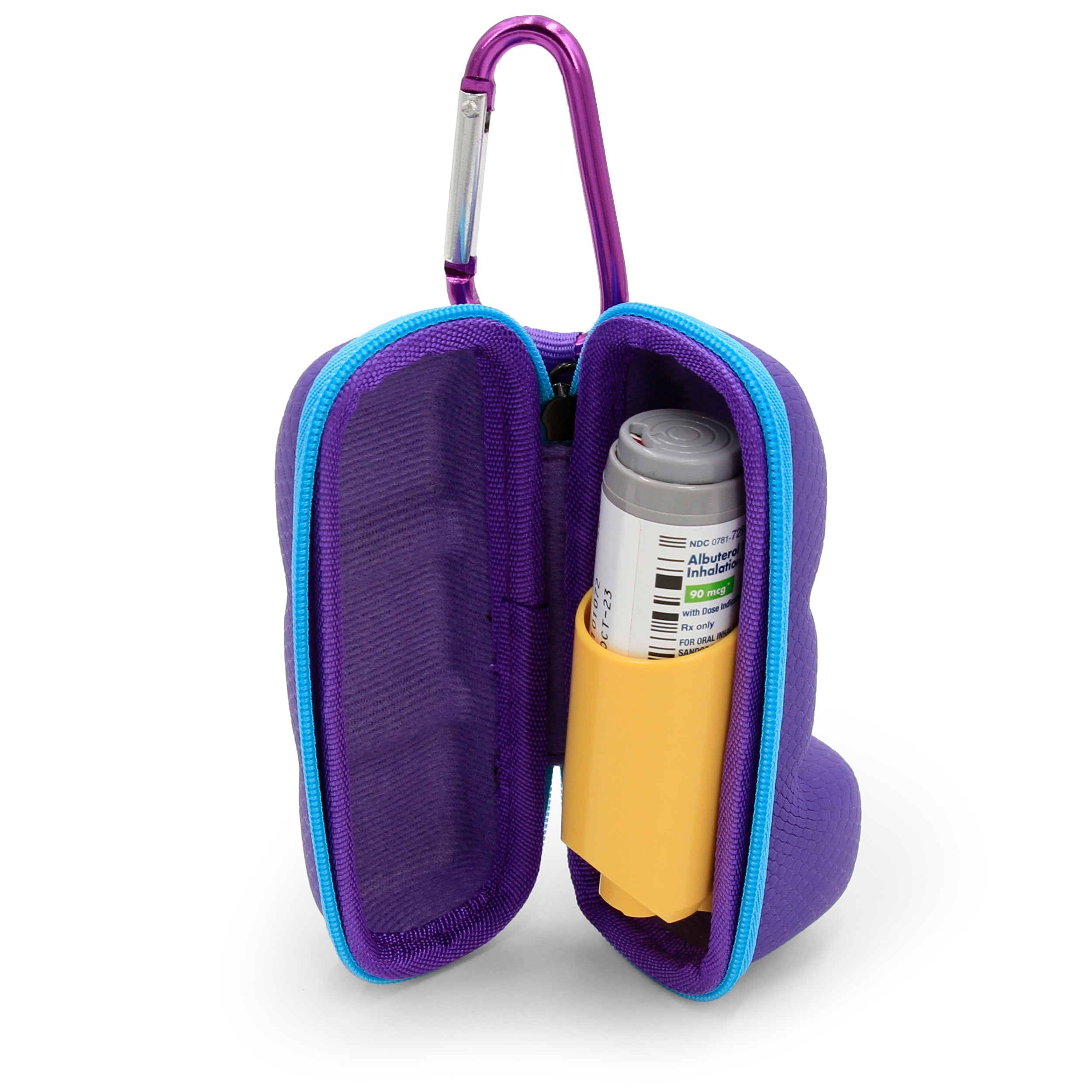 Professional Inhaler Case for Albuterol & Rescue Inhalers - Protective Storage (Up to 4 Inches) - Perfect for Travel, Gym & Emergency Use