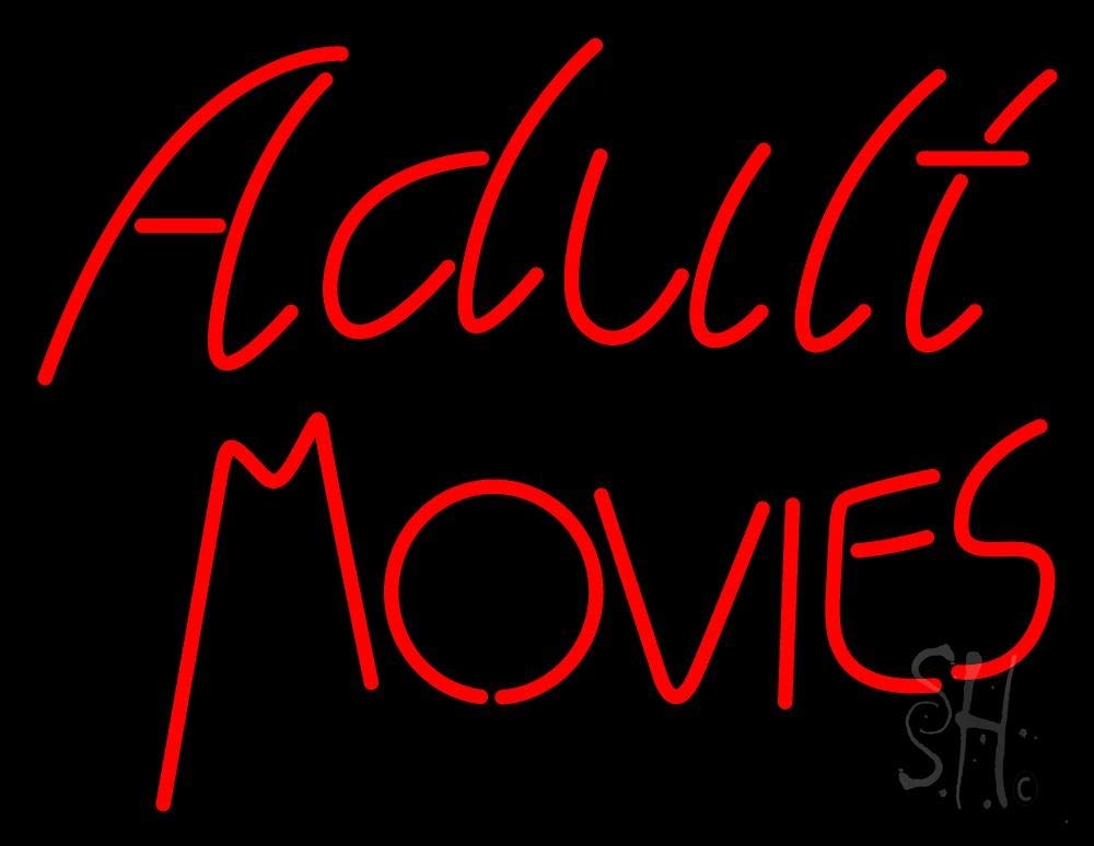 Red Adult Movies LED Neon Sign 15