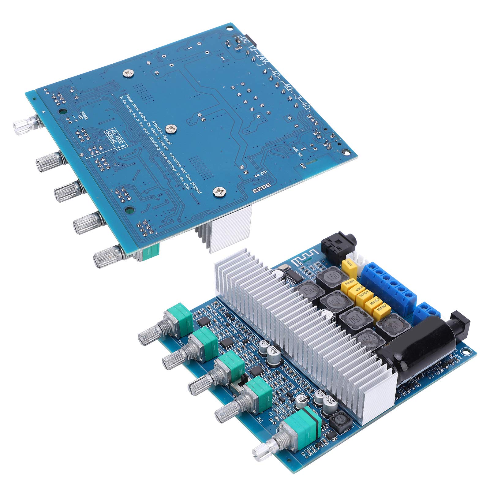 100W Stereo Audio Power Amplifier Board - Subwoofer Amplifier Module for Home Theater & Car Audio Systems | High Power Receiver for DJ, Karaoke & Professional Sound Systems