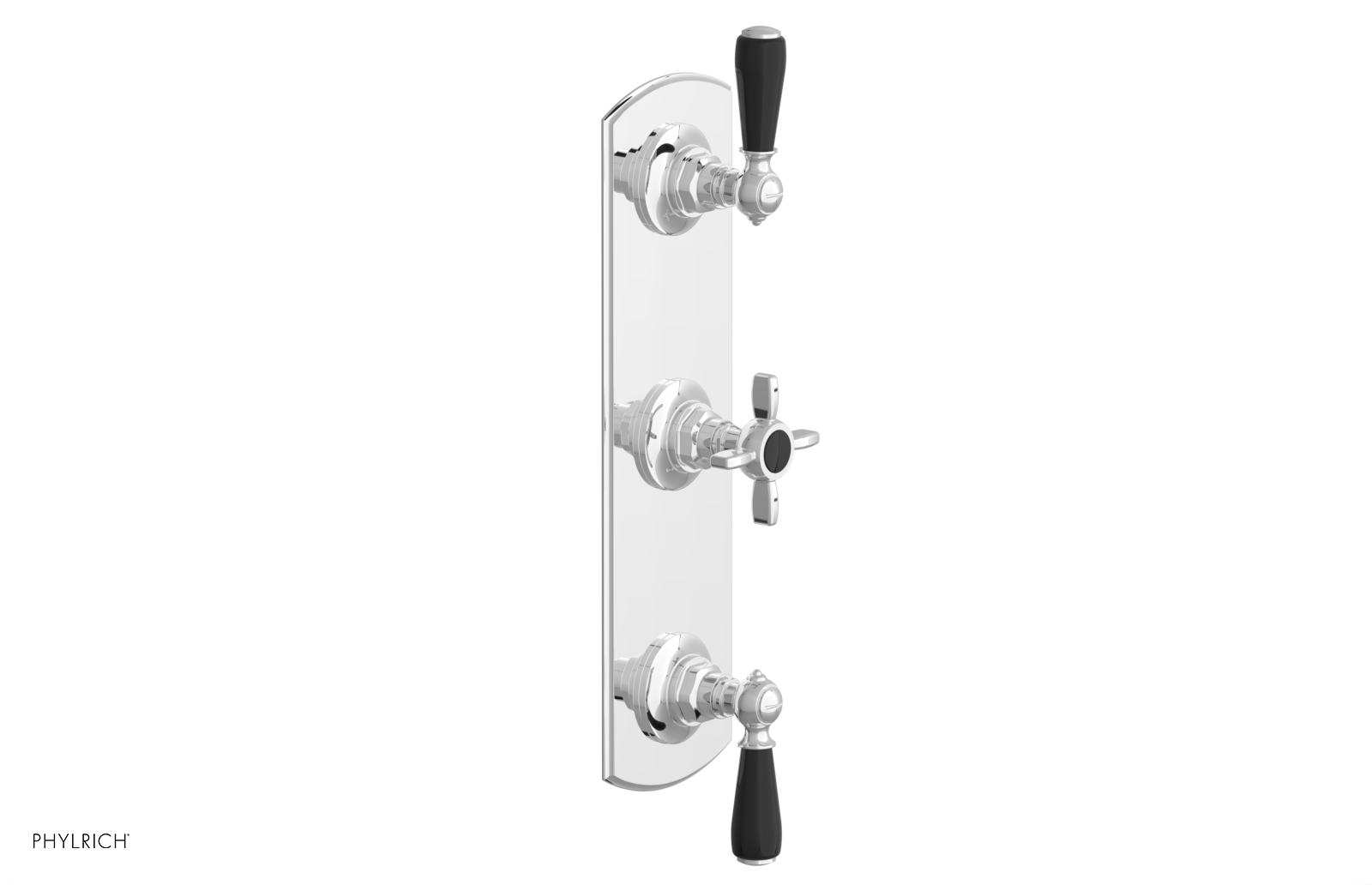 Jamestown Thermostatic Shower Valve with Dual Volume Control - Black Accents (Model 4 740) for Luxurious Bathroom Renovations & Spa-Like Shower Experience