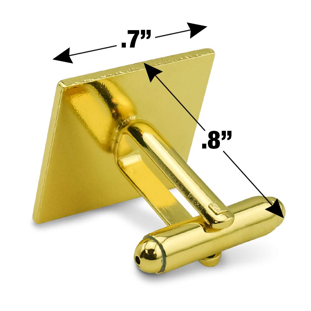 Friends Pho-Ever Forever Noodle Soup Funny Humor Square Cufflinks Set - Silver or Gold - Perfect Gift for TV Show Fans & Humor Lovers - Great for Weddings, Parties & Special Occasions