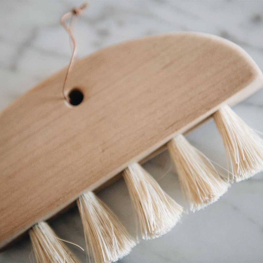 Premium Medium Wooden Counter Brush No. MT0937 - Natural Wood Handle for Kitchen, Bathroom & Office Cleaning - Durable Bristles for Countertops, Tables & Hard Surfaces