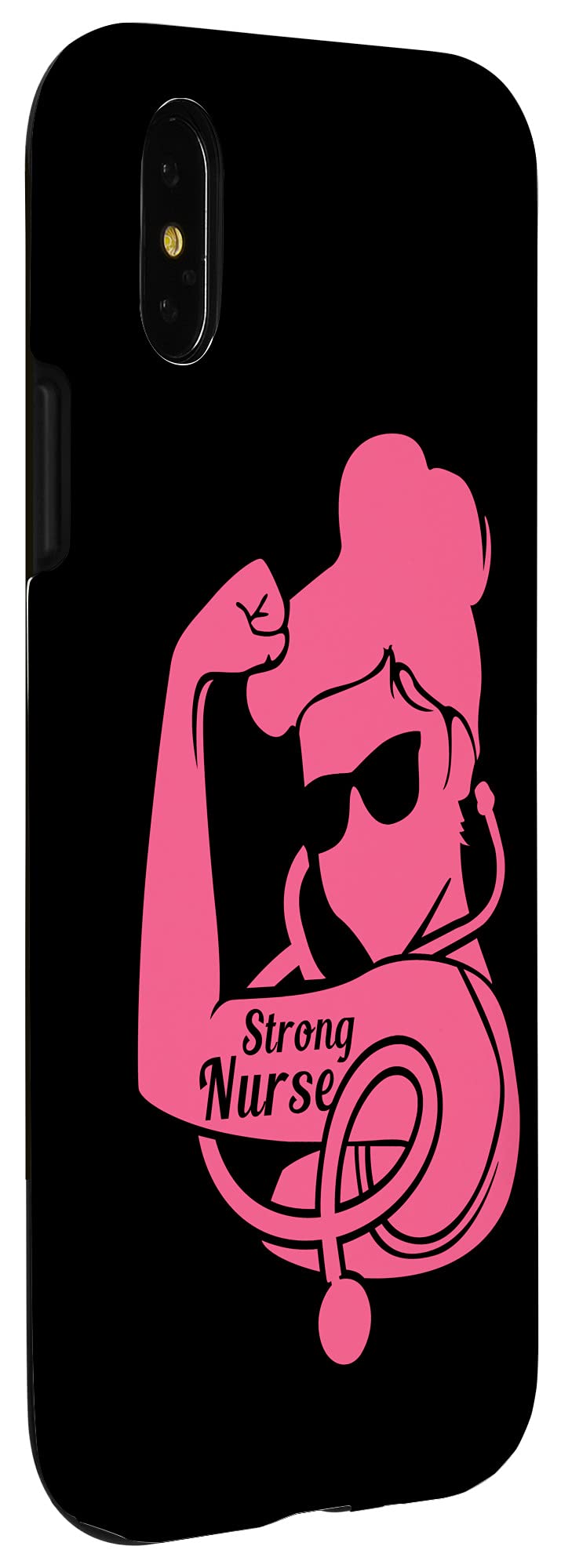 iPhone X/XS Heavy Duty Shockproof Case for Women - Trendy Nurse Design, Perfect for Healthcare Workers & Everyday Protection