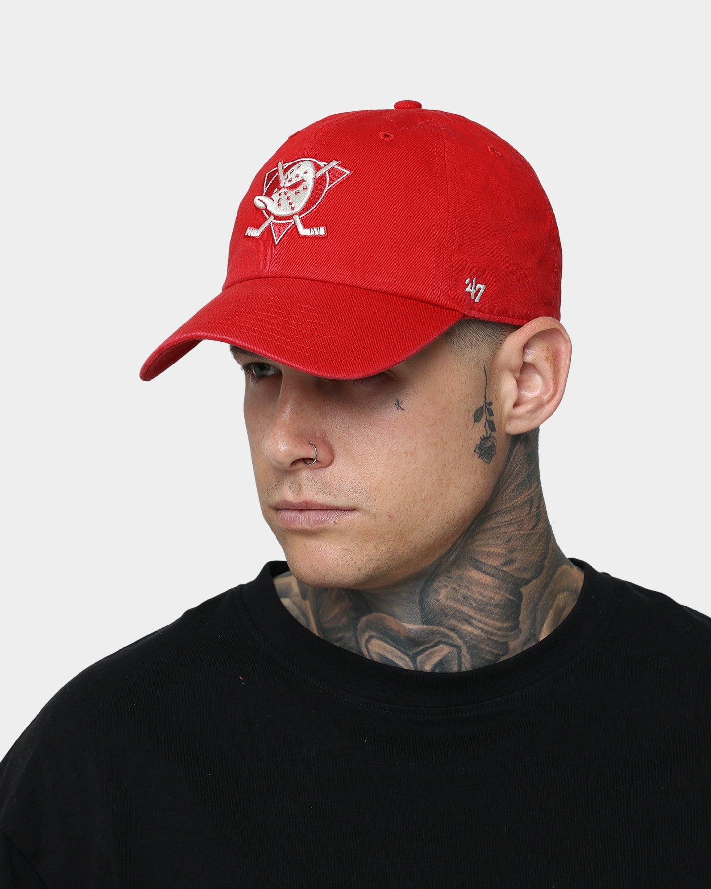 47 Brand Anaheim Ducks 'Chili Red' Snapback Hat - Adjustable Strapback Cap for Men & Women - Official NHL Hockey Fan Gear - Perfect for Games, Tailgating & Everyday Wear