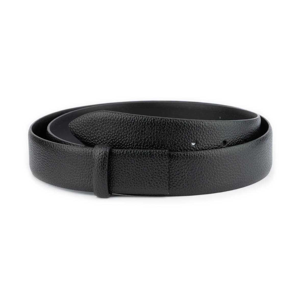 Premium Black Calf Leather Replacement Strap for Cartier Men's Belt Buckle - Durable & Stylish Accessory for Formal Wear & Business Attire