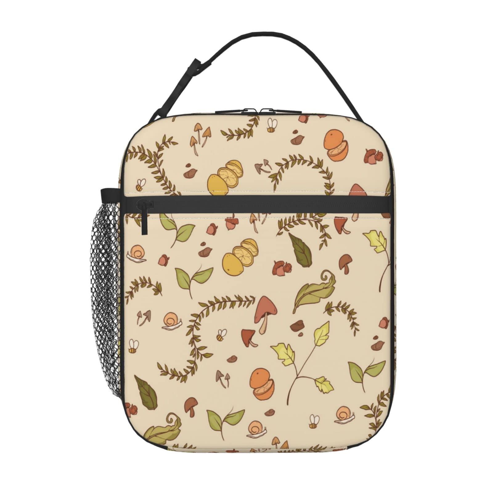 Insulated Lunch Box for Men & Women - Reusable Waterproof Cooler Bag for Work, School, Picnic, Travel & Camping | Portable Cottagecore Lunch Tote for Adults & Kids | Perfect for Office, Hiking & Outdoor Activities