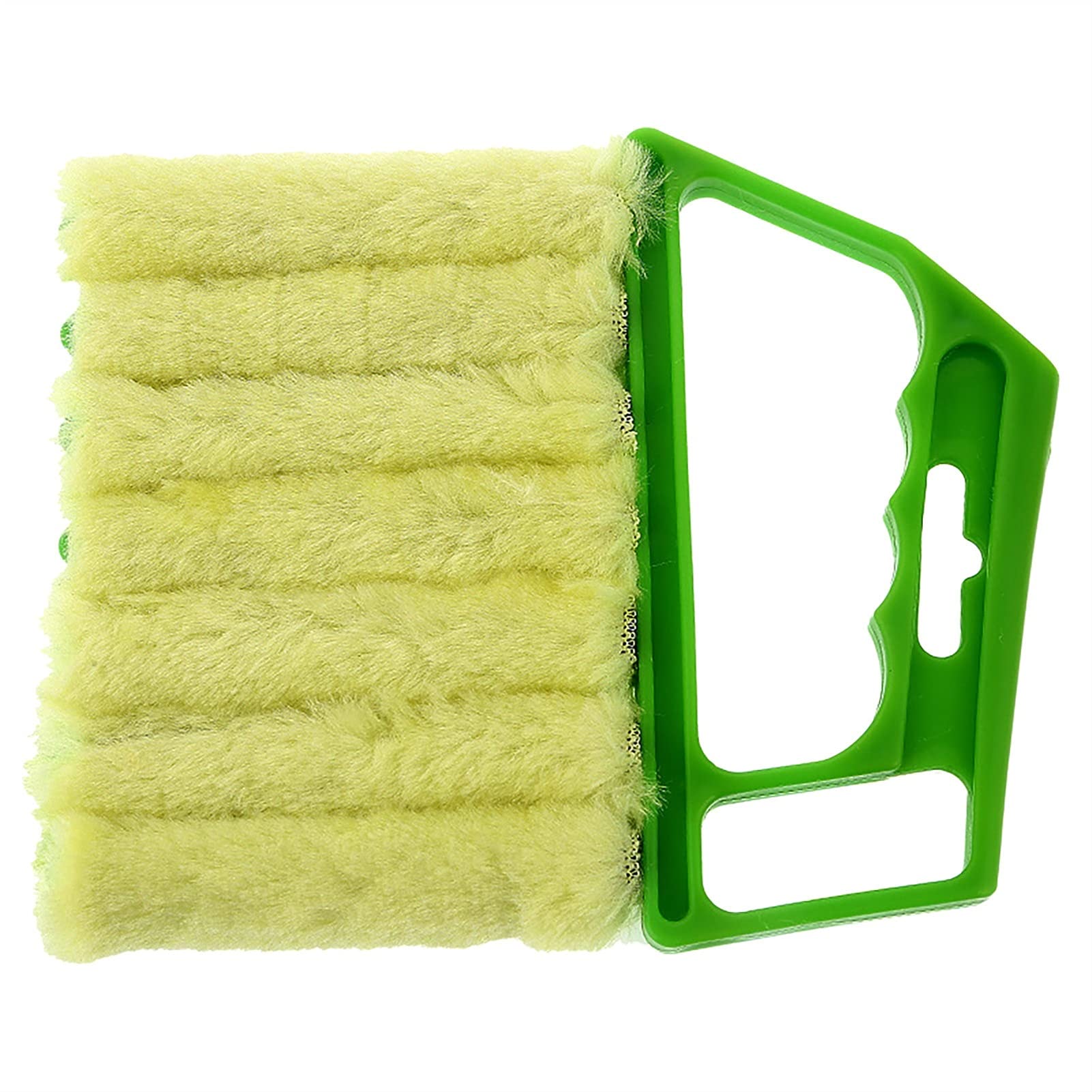 7-Toothed Shutter Cleaner Brush - Washable Microfiber Dust Remover for Blinds, AC & Car Vents