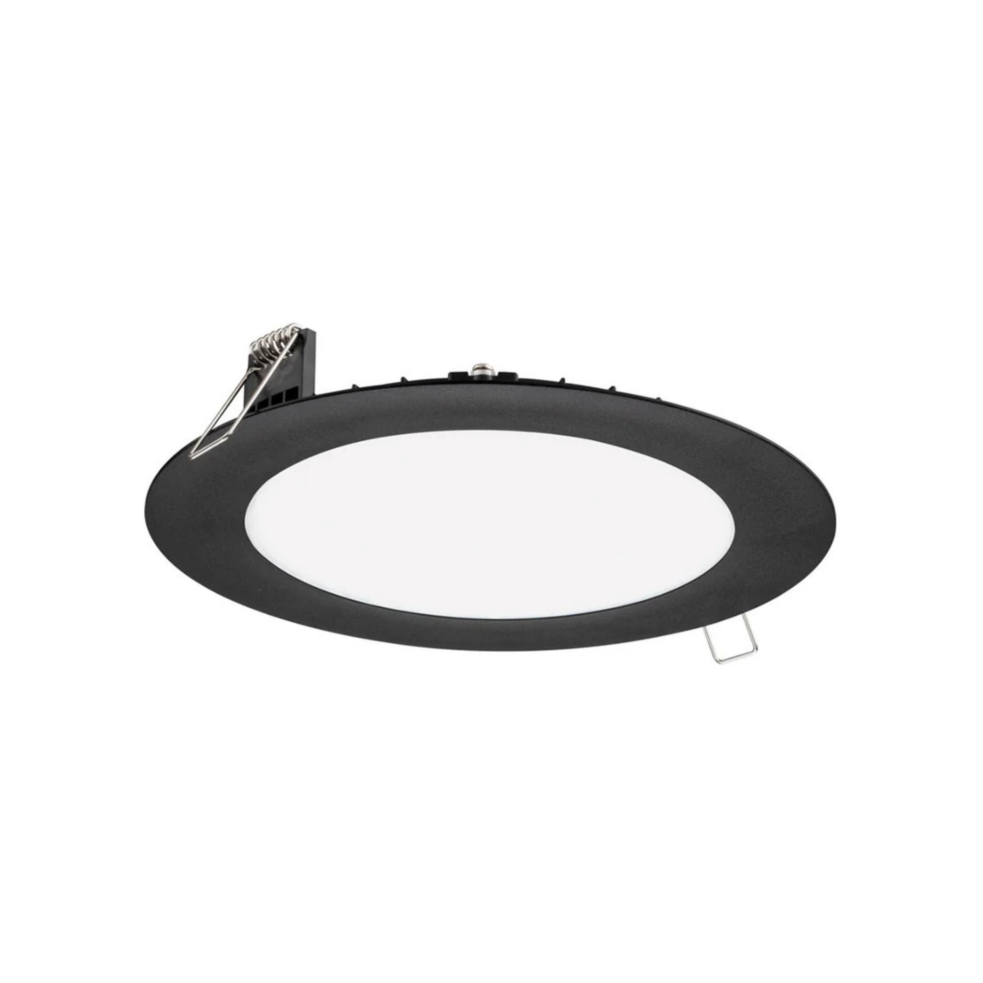 4 Pack Ultra Thin LED Recessed Light Fixtures - 700 Lumens, Dimmable, Selectable CCT (2700K-5000K), Black Finish - Perfect for Kitchen, Living Room & Bedroom Ceiling Lighting