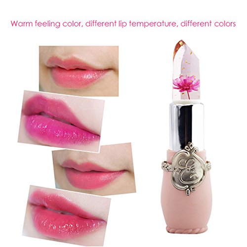 Bestlymood Beauty Bright Flower Crystal Jelly Lipstick - Magic Temperature Changing Color Lip Balm, Rose Scented Makeup for Daily Wear & Special Occasions