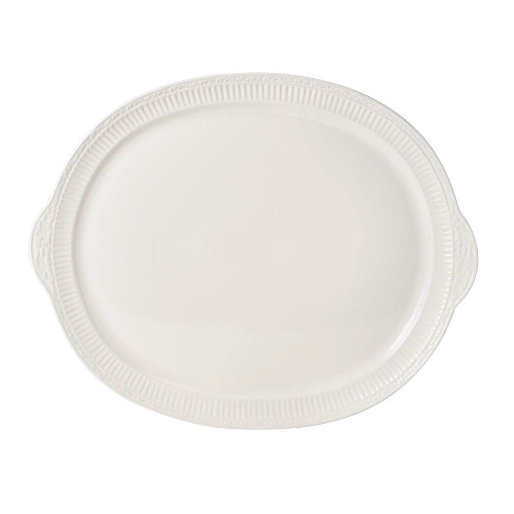 Italian Countryside® Oval Serving Platter with Handles - Perfect for Entertaining, Holiday Dinners & Rustic Table Settings