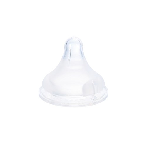 Authentic Feeling Pigeon Breast Milk Silicone Nipple - Medium Size Tri-Cut (2 Pack) for Babies 3 Months & Up - Perfect for Breastfeeding, Bottle Feeding, and Comfort Nursing