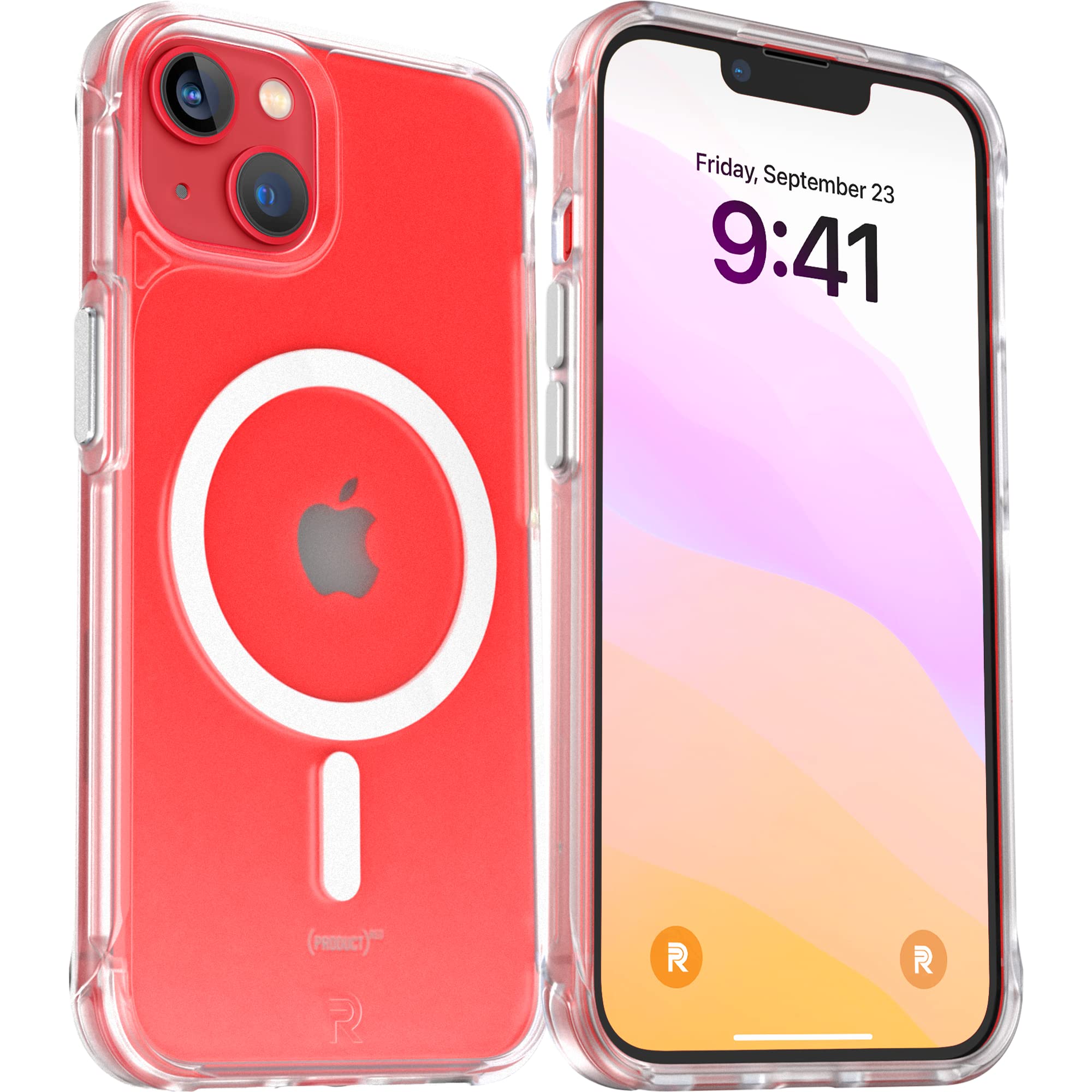 REBEL Clear iPhone 13 Case [Frosted Series Gen-3] - MagSafe Compatible Protective Cover with Translucent Matte Finish, Shockproof Bumpers & Metal Buttons | Slim Fit Grip for 6.1 Inch iPhone 13 (2021 Model) | Perfect for Everyday Protection & Wireless Charging
