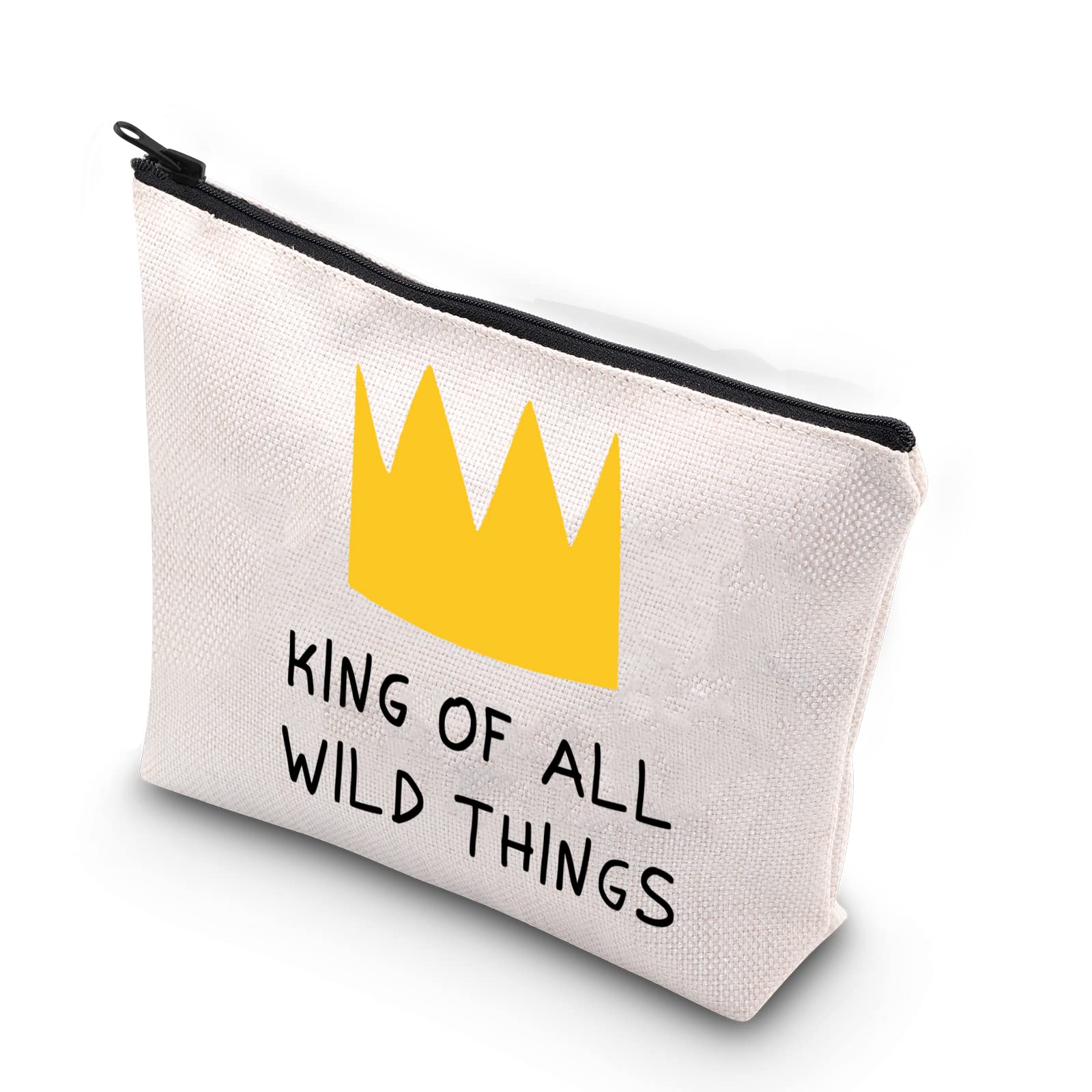 Wild Thing Makeup Bag - Kids Book Inspired Cosmetic Pouch for Girls, School & Travel
