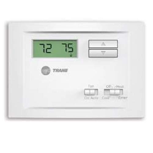 Trane TCONT401AN21MAA Replacement Thermostat - 2 Heat (Gas/Oil/Electric) & 1 Cool/Heat Pump - White - Perfect for Home HVAC System Control & Energy Savings
