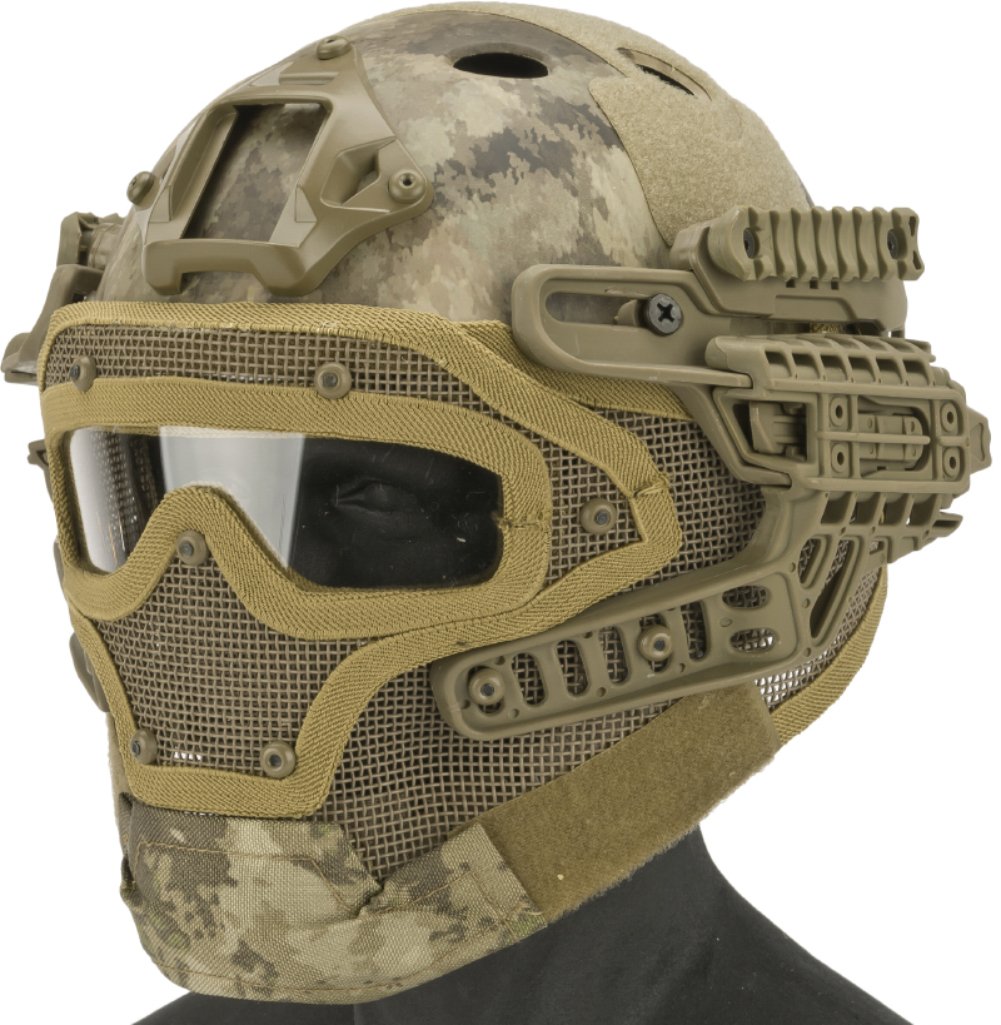 Evike Matrix Legionnaire Full Head Protection System - Non-Bulletproof Airsoft Mask for Tactical Games & Training - Perfect for Airsoft, Cosplay, and Military Simulation